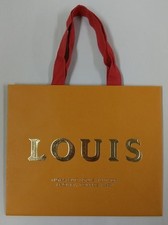 LOUIS VUITTON 10  x 8  X 6  Authentic Paper Gift/Shopping Bag Small Red Ribbon