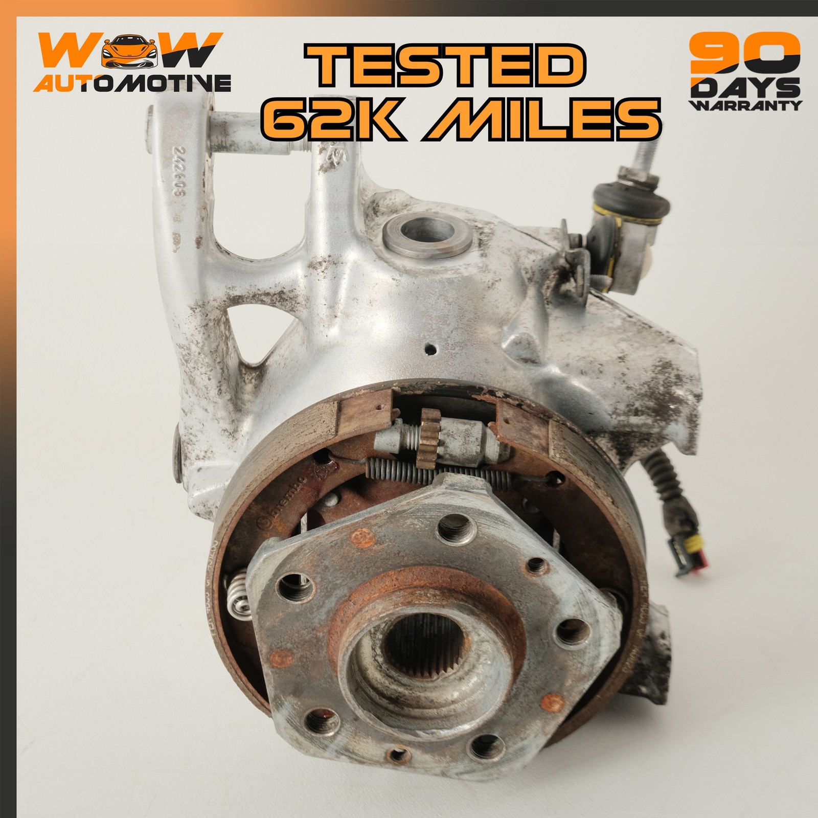 08-19 MASERATI GRANTURISMO S REAR LEFT DRIVER SIDE SPINDLE KNUCKLE HUB OEM