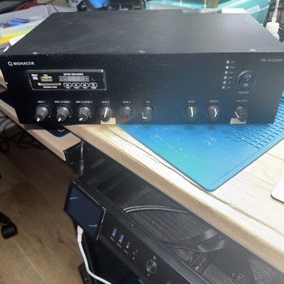 Monacor PA-812DMP Mischverstärker 120W mit Chinch-Kabel