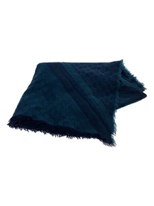 Authentique foulard laine verte GUCCI 281942 124 x 130 cm mode femme du Japon