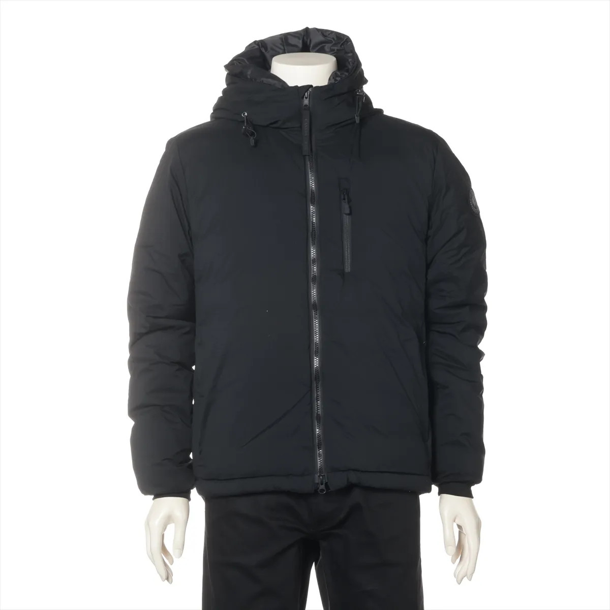 Canada Goose LODGE HOODY Polyester & Nylon Down jacket M Men's Black  5078MB Can