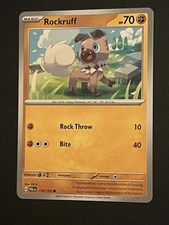 Pokémon Rockruff Card