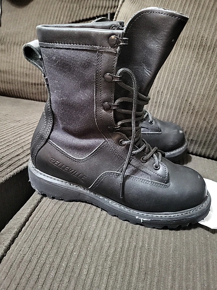 Bates E02184 mens Paratrooper Black Uniform Tactical Boots SZ 6.5 - Image 3 of 4