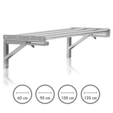 Wandregal Edelstahlregal Küchenregal Stangendesign Gastro klappbar Mahlzeit