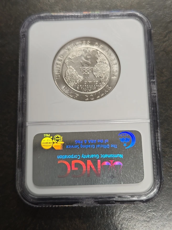 1995 S Olympics Baseball Commemorative Half Dollar NGC MS69 MS 69 - Image 4 of 4