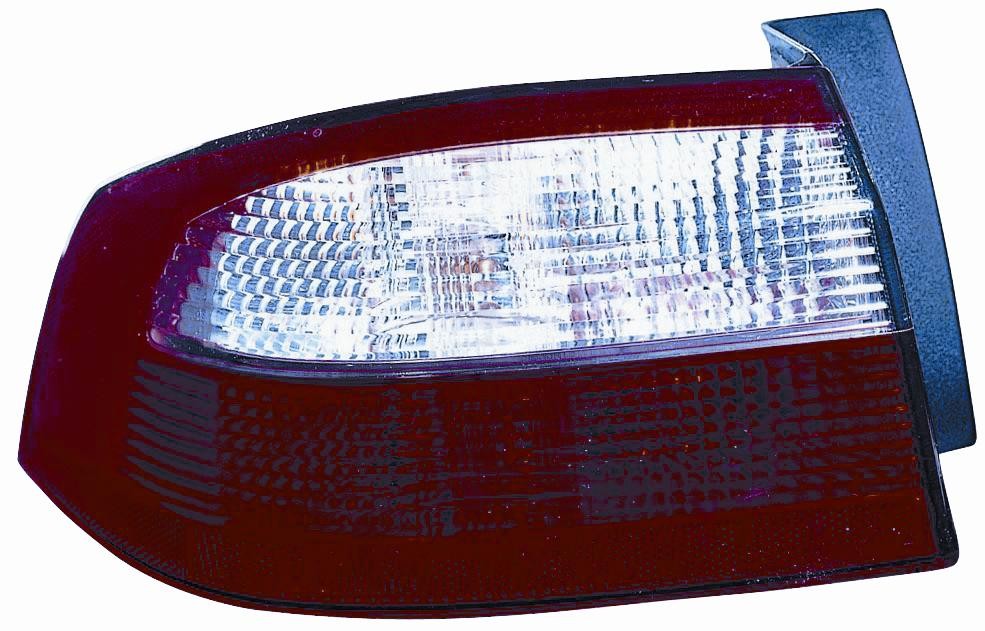 Feu arrière externe droit blanc-rouge pour Renault Laguna break de 2001 à 2005