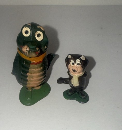 Tinykins Marx Hanna-Barbera Wally Gator Fancy Fancy Top Cat Cartoon Figurines - Picture 1 of 7