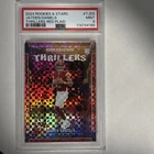 2024 Panini Rookies & Stars - Thrillers Jayden Daniels #T-JDS Red Plaid Psa 9