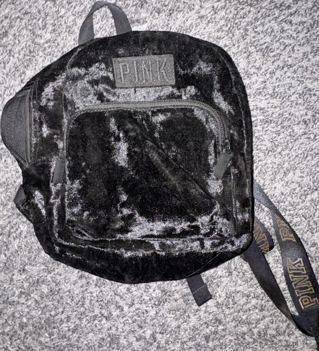 Victoria's Secret Pink Velvet Mini Backpack PINK  display picture 1