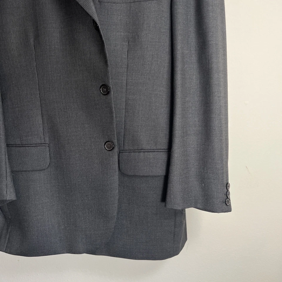 Мужской костюм размер 44R брюки 38Wx28L Giorgio Cosani серый 2PC костюм - Изображение 4 из 4