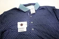 Greyson Old English Floral Polo Mens Size Medium Maltese Blue 888D New 01292931