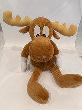 Vintage Rocky & Bullwinkle Moose Plush Stuffed Animal Toy - 1996 Great condition
