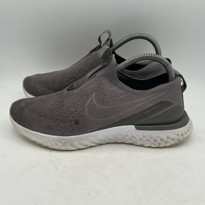 Nike Epic Phantom React Flyknit Women's Size 9 Running Shoes Gunsmoke Grey