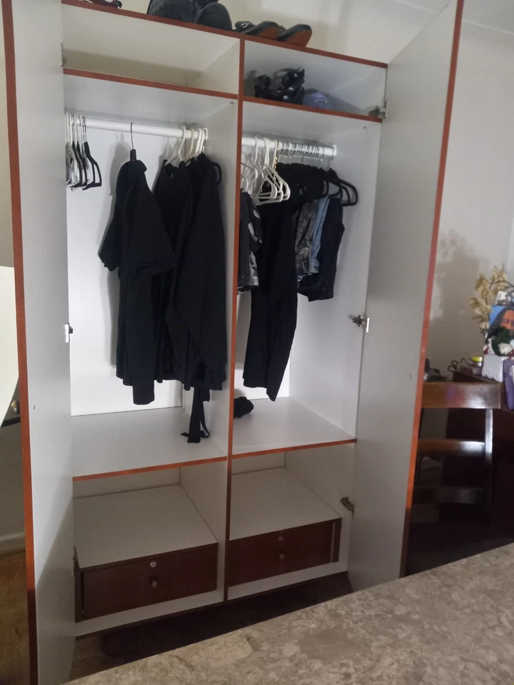 Storage Cabinet ( Brown ) 2 Bottom Drawers  - Image 2 of 2