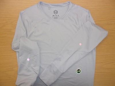 Under Armour UA Rush Celliant Compression Shirt Long Sleeve Gray M ~NEW~
