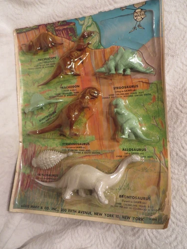 Vintage Marx Prehistoric Dinosaur Play Set New Old Stock