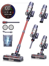 Cordless Vacuum Cleaner, 600W 50Kpa 65Mins Vacuum Cleaners for Home, Stick Va...