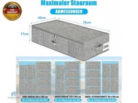 Unterbett Aufbewahrungsbox Mit Deckel, 3 StüCk Faltbar Unterbettkommode,