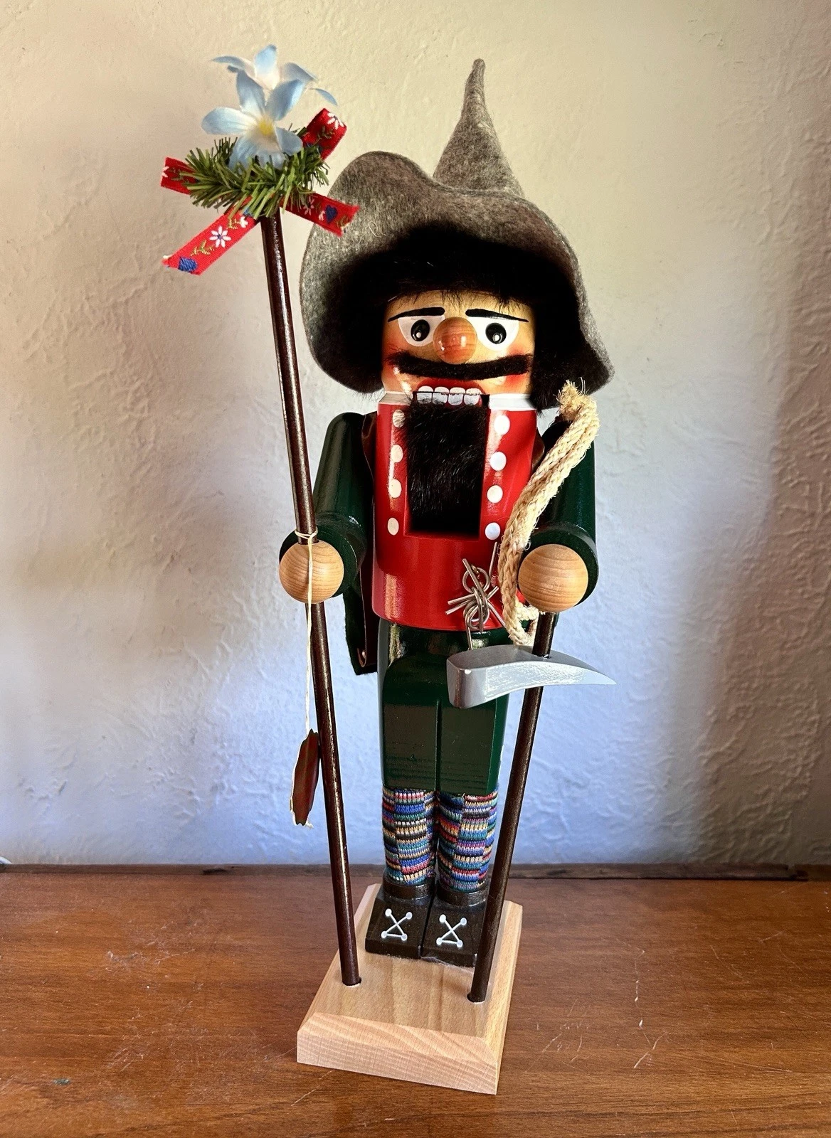 Vtg Steinbach Nutcracker In Box - The Mountain Climber S606 Germany 16”
