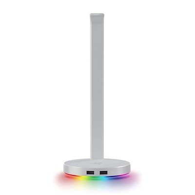 Razer BASE STATION V2 CHROMA ホワイト Razer Base Station V2 Chroma Headset Stand USB Hub (White) - Open