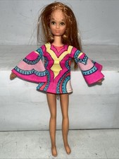 Vintage 1970 Mattel Rock Flower Lilac Doll Mattel - Groovy Flower Outfit