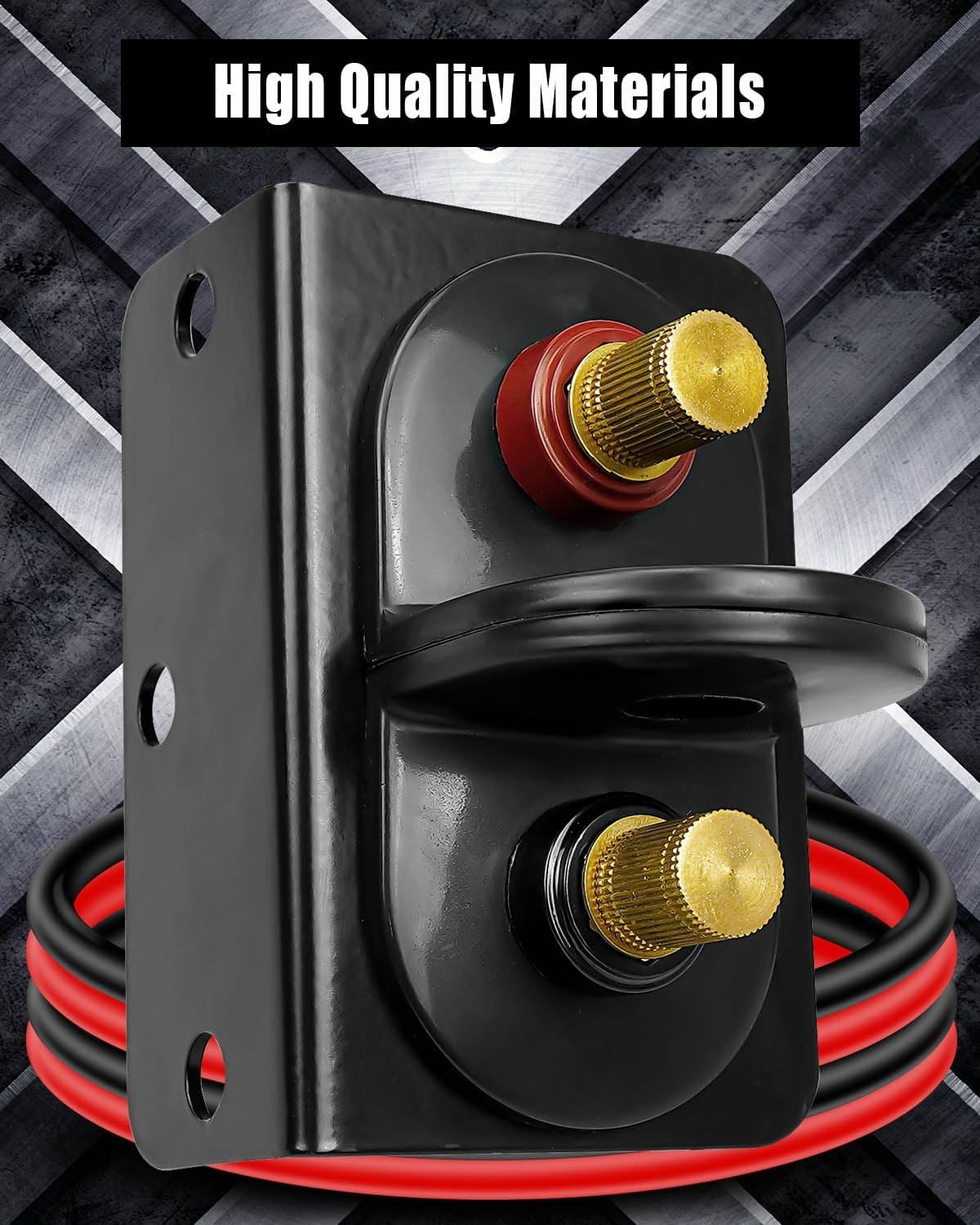 Waterproof Remote Battery Terminals, Battery Jump Post Kit with Cable and Mount