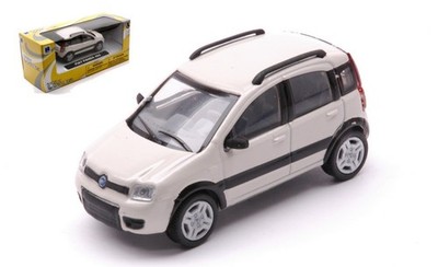 MODELLAUTO STATISCH NEW RAY FIAT PANDA 4X4 WEISS MODELLBAU MASSSTAB 1:43