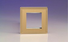 Modular Grid System Brass DataGrid Plate Jubilee Brushed 2 Spaces Varilight