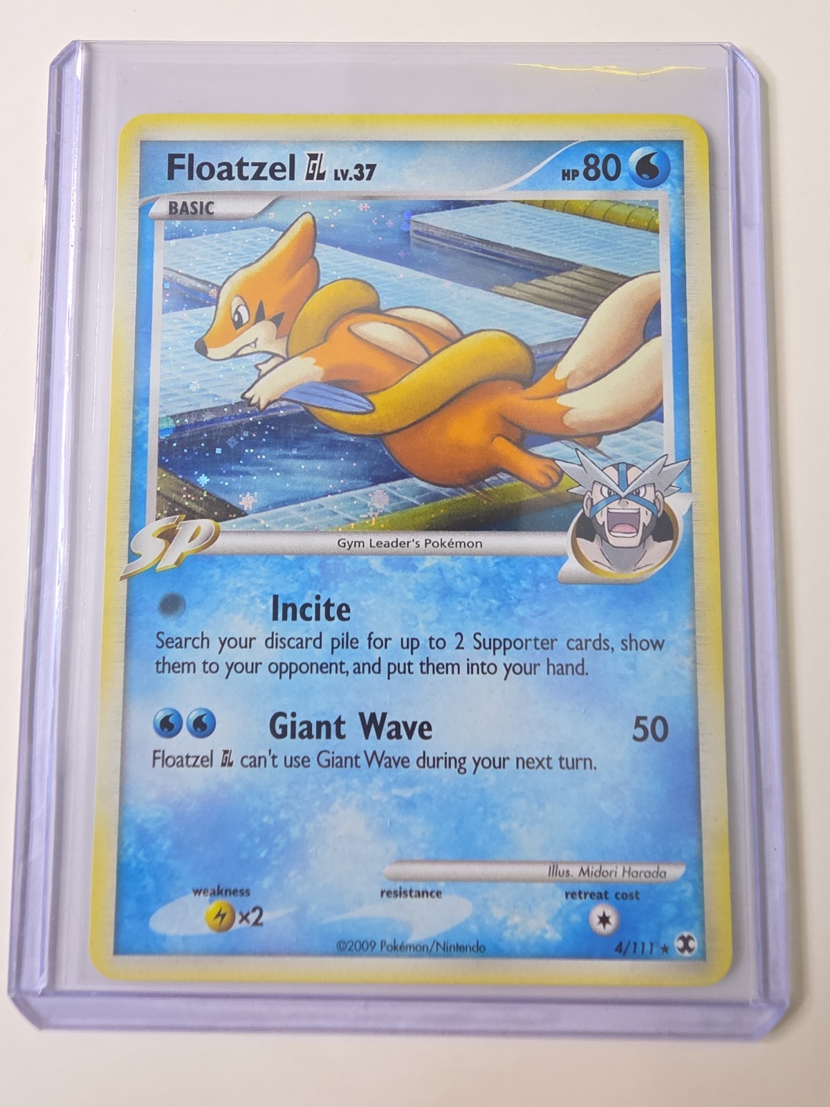 Floatzel GL - 4/111 - Pokemon Rising Rivals Holo Card NM