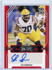2022 Leaf Draft Ed Ingram #BA-EI1 RC Red Auto