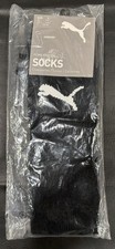 Calcetines de fútbol PUMA hasta la rodilla negros TALLA 3 EE. UU. 7-9 NUEVOS deportes fútbol