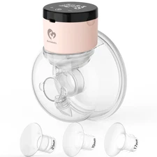 New BELLABABY Wearable Breast Pump 2 Pumps Hands Free BLA8040-2 in Pink