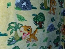 Northwest Jurassic World Baby Toddler Throw Blanket Dino Dinosaur Yellow Park