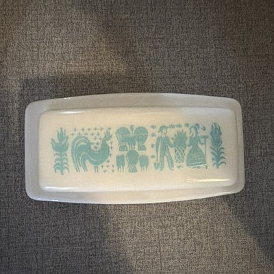 Butter Dish Vintage Pyrex Amish Butterprint P•Vintage Pyrex Amish