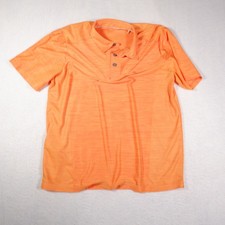 Tommy Bahama Island Zone Men's Polo Short Sleeve Shirt Orange M Medium