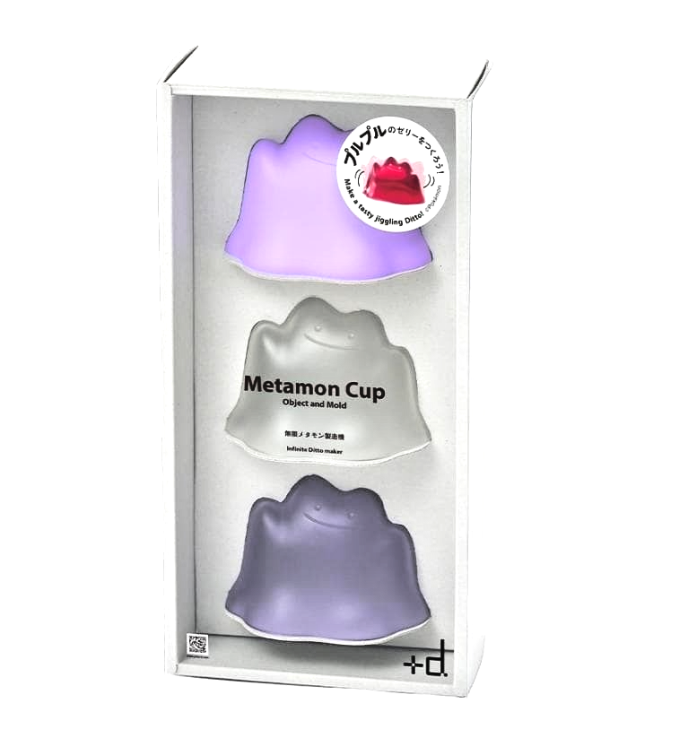 メタモン Metamon Cup 3pc Set Pokémon Jelly Dessert Mold Ditto Japan Kitchen