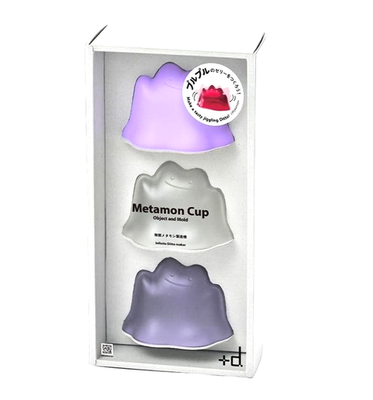 メタモン Metamon Cup 3pc Set Pokémon Jelly Dessert Mold Ditto Japan Kitchen