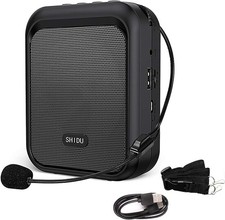 Voice Amplifier Portable Bluetooth Speaker with Wireless Microphone for Teachers