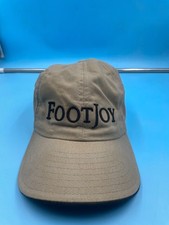 Footjoy New Era Khaki Embroidered Strapback Golf Cap Hat, Made in USA