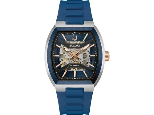 Bulova 98A318 Maquina Automatic Skeleton Blue Dial Men's Watch 40mm Sapphire - product listing photo