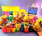 Lot Vintage Fisher Price Little People Sesame Street Figures Accessories