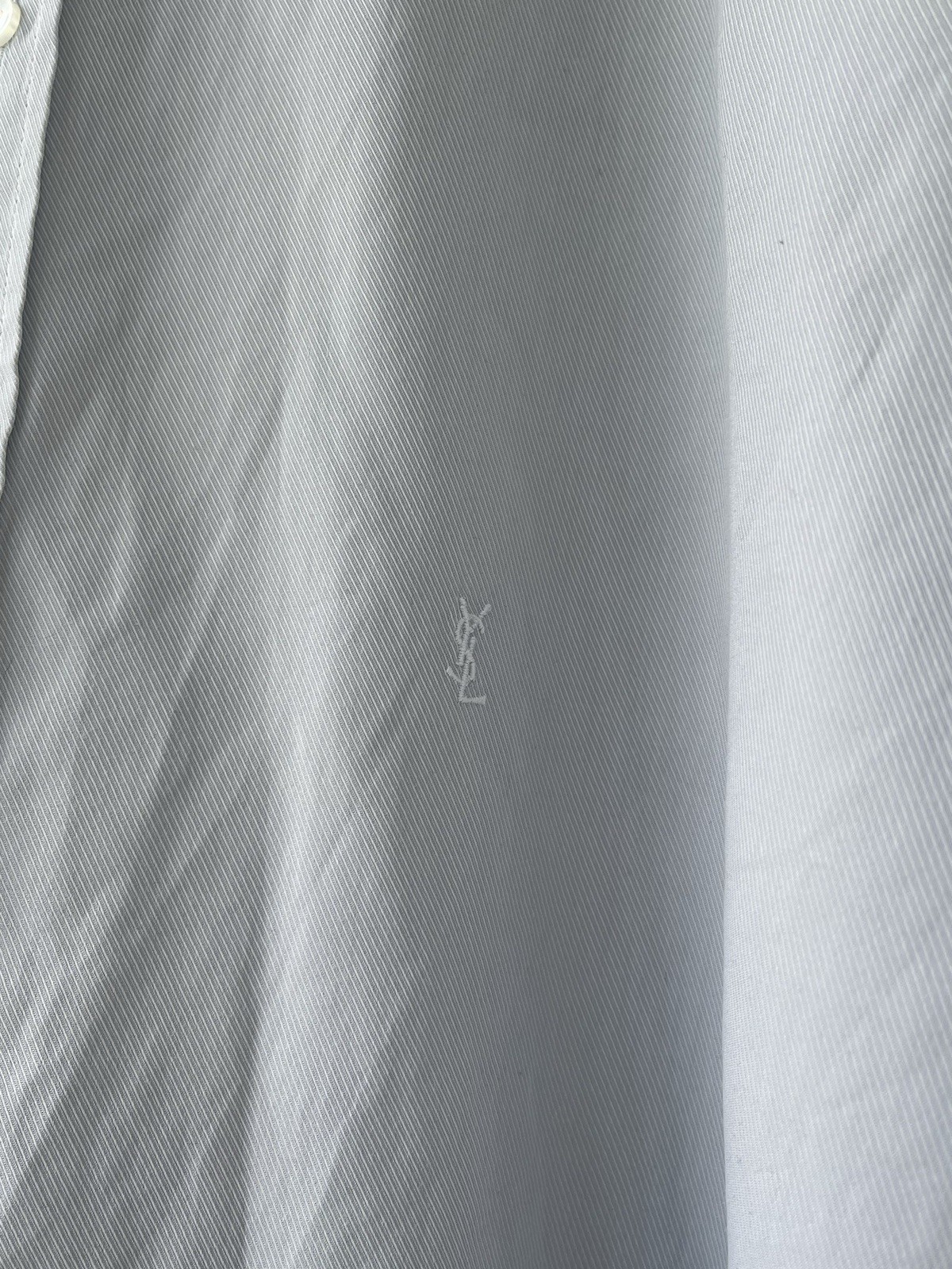 SAINT LAURENT Camicia Uomo YSL Taglia XL Vestibilità Classica Cotone Alta Qualità Made in Italy