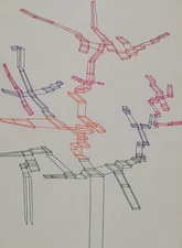 ACHILLE PERILLI: Rara/Storica Litografia di cm. 70x50 Firmata, Datata. STUPENDA!