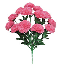 14-Pink Carnation 20" Bouquet Artificial Silk Flower Home Wedding Decor Craft US