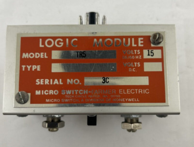 FARMER ELECTRIC MICRO SWITCH TR5 LOGIC MODULE 15V 50/60HZ | eBay