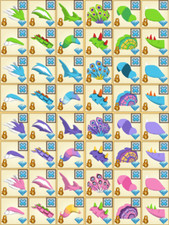 Animal Jam 48-ITEM Wild Weekend Colorful Tail Bundle Double, Skunk, Shark, etc.