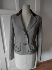 Heine Blazer Jacket Toothound Print Size 10