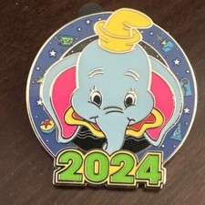 Walt Disney Parks WDW 2024 Dated Mystery Box Dumbo Pin