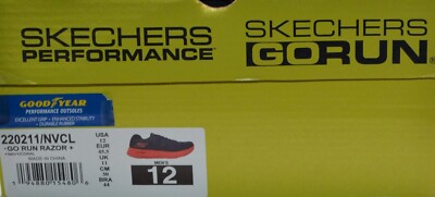 Skechers Blue Go Run Razor+ Comfort Memory Foam Men's Shoes Size