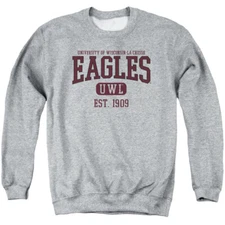 UW-La Crosse Adult Crewneck Sweatshirt Est. Date, Athletic Heather, S-3XL